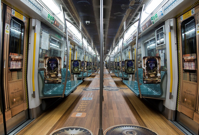 北京地鐵創(chuàng)意內包車廣告
