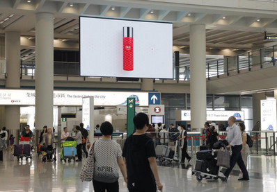 香港機(jī)場(chǎng)到達(dá)區(qū)LED屏廣告