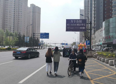 吉林大街民生醫(yī)院門前交通導向