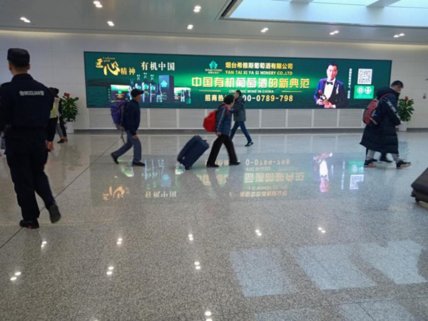 長春龍嘉機場出發(fā)區(qū)廣告