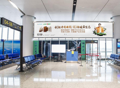 柳州機(jī)場(chǎng)二樓國(guó)內(nèi)候機(jī)區(qū)懸掛燈箱廣告