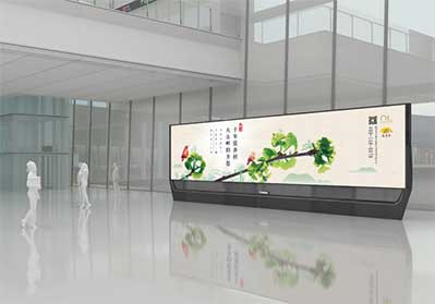 出發(fā)到達區(qū)落地燈箱