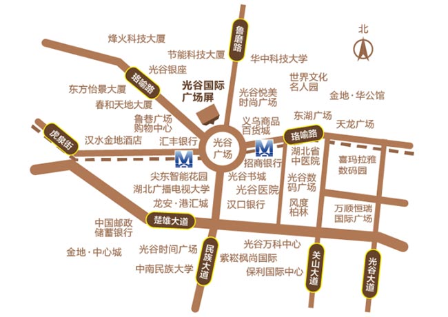 光谷國際廣場區(qū)位圖 光谷國際廣場區(qū)位圖
