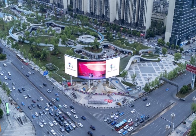 貴陽金融城悅?cè)粫r(shí)光LED廣告投放，貴陽戶外大屏廣告價(jià)格